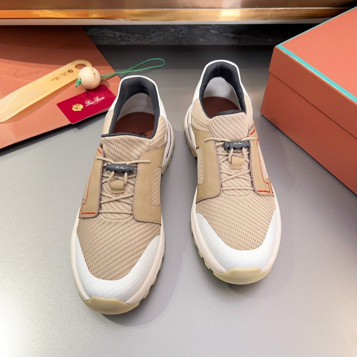 LP TRAIL HIKER WALK SNEAKER TAWNY MESH BREATHABLE