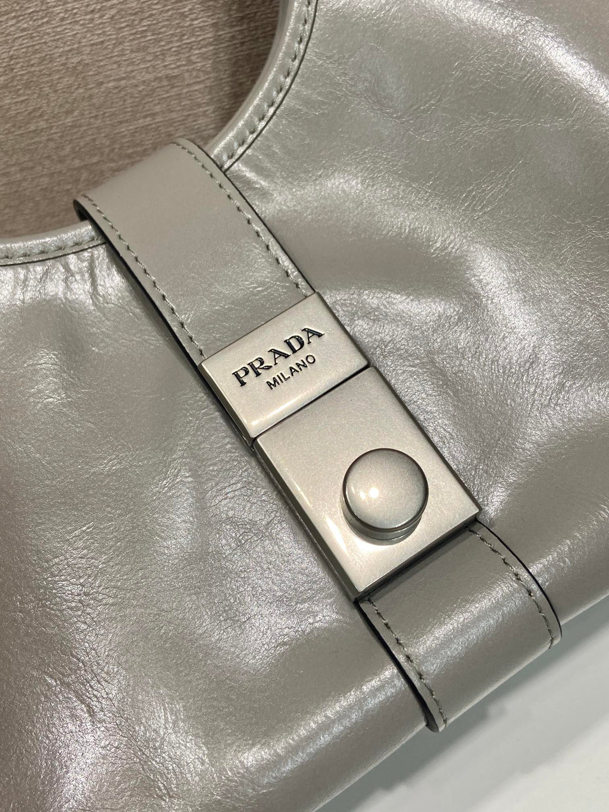 PRA mini catwalk model gray leather and top-grade hardware 339955