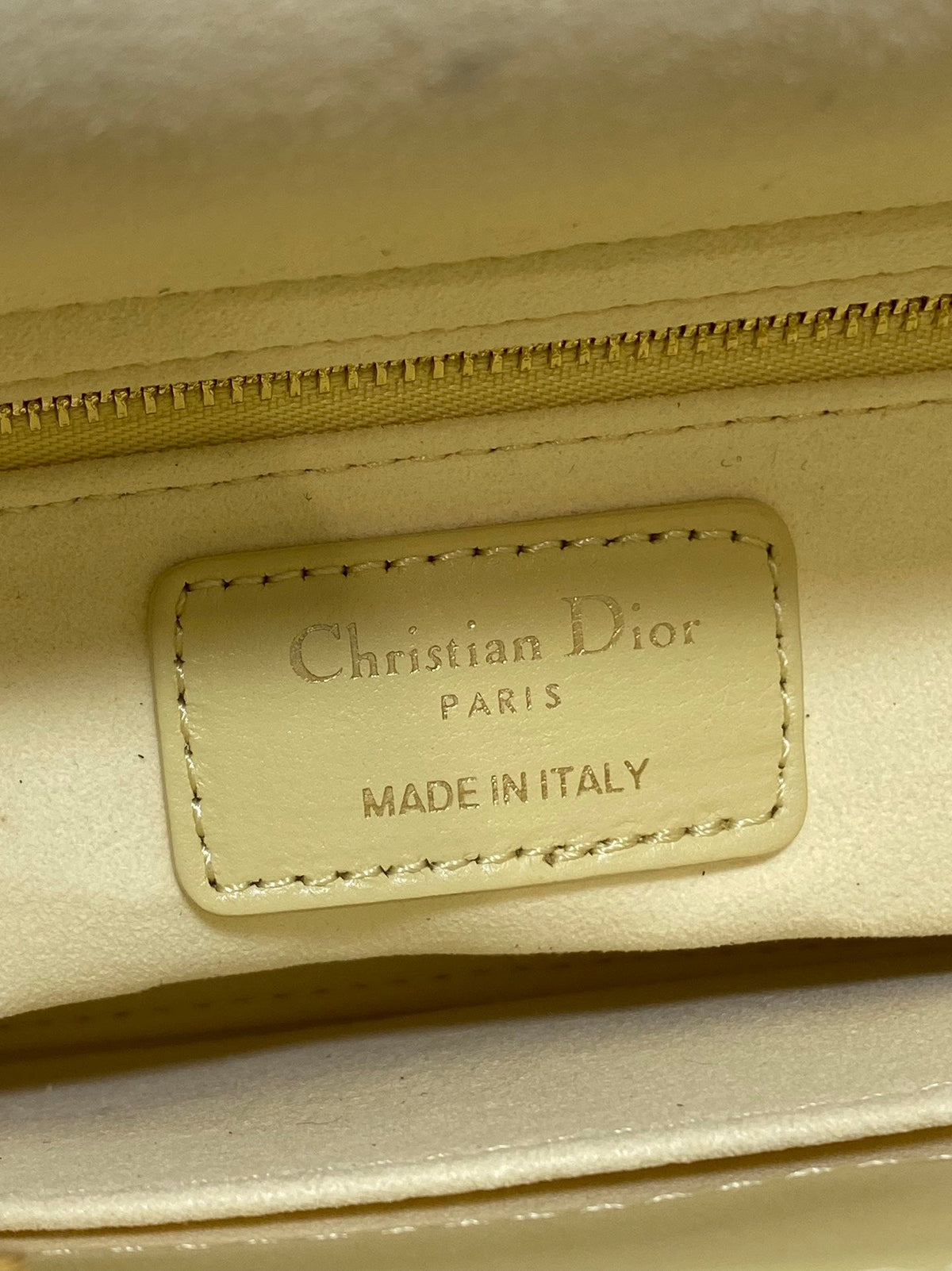 Dior 2026 Mini Lady Dior Bag Yellow Lambskin 270903