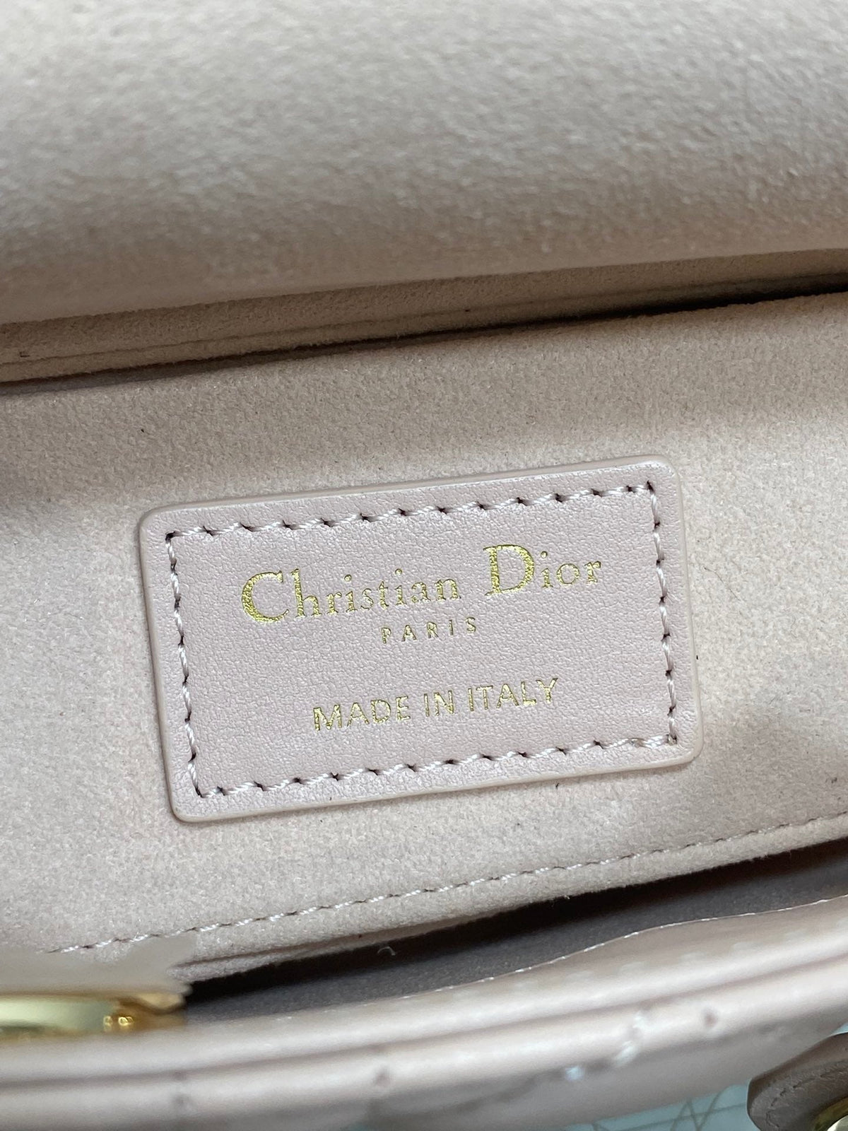 Dior 2026 Micro Lady D-Joy Bag 19cm Powder Pink Cannage Lambskin