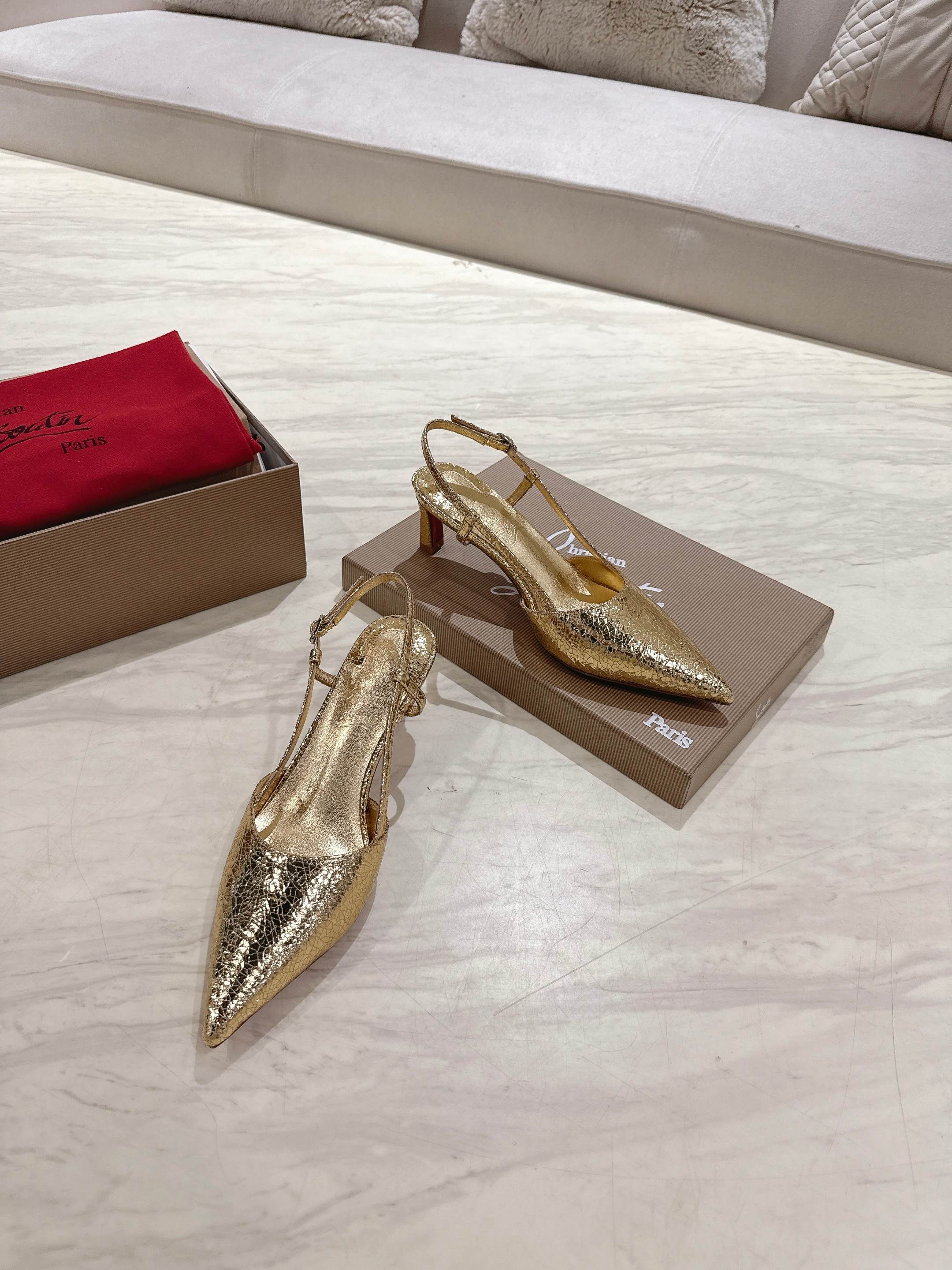 CL 25 Slingback Gold Original Fabric 335141