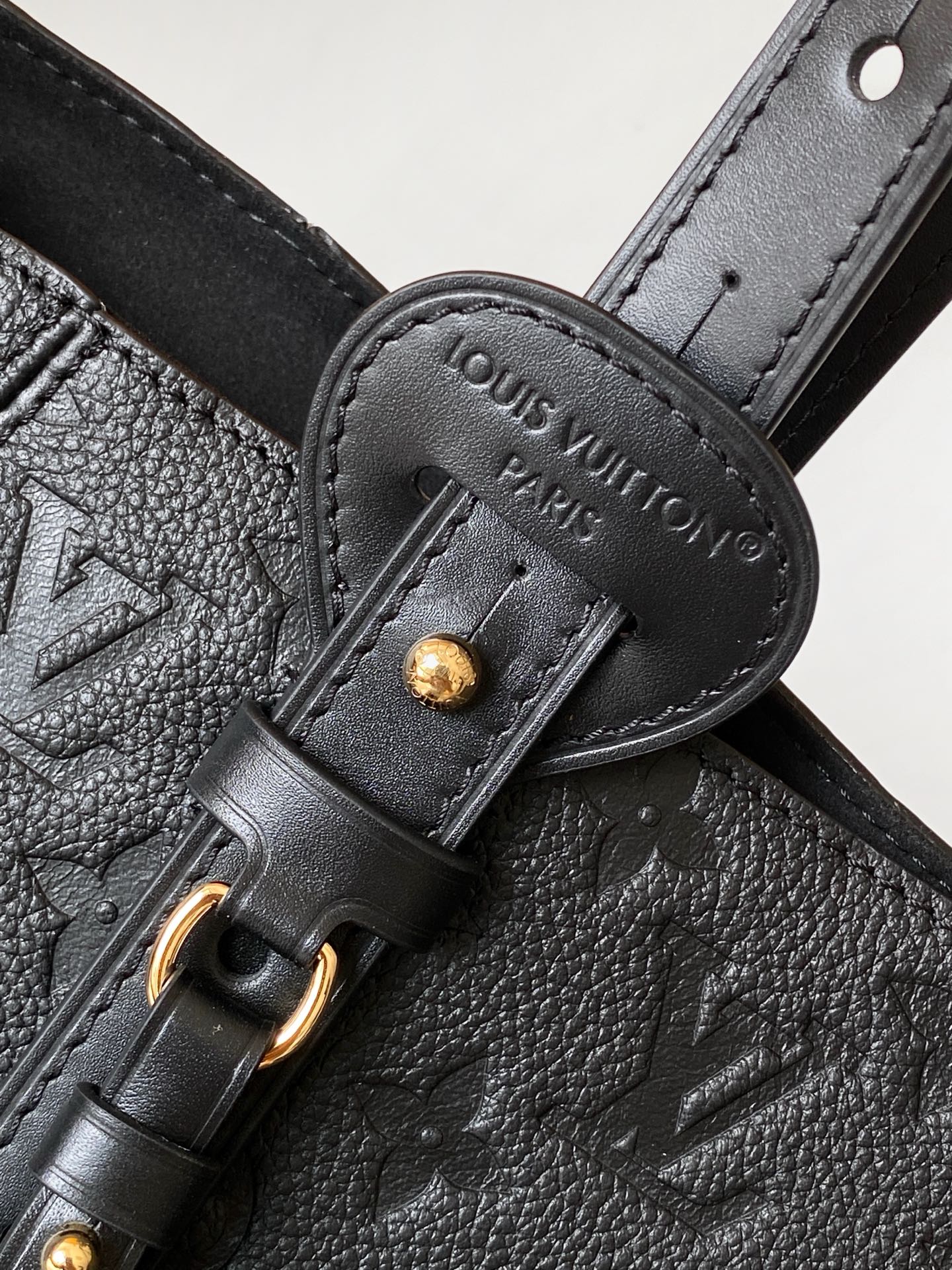LV 2026 All In One MM Bag 56cm Black Monogram Empreinte Leather 281591