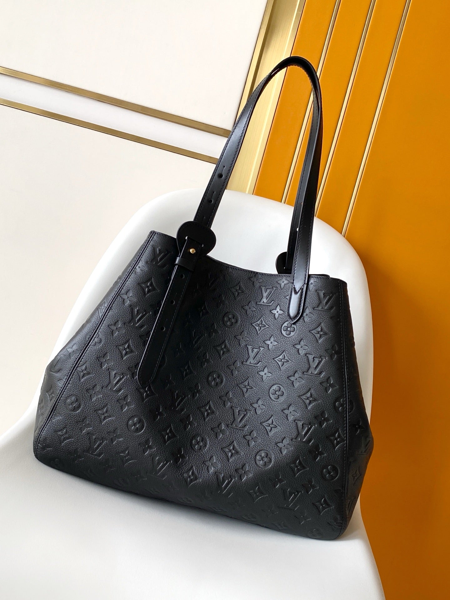 LV 2026 All In One MM Bag 56cm Black Monogram Empreinte Leather 281591
