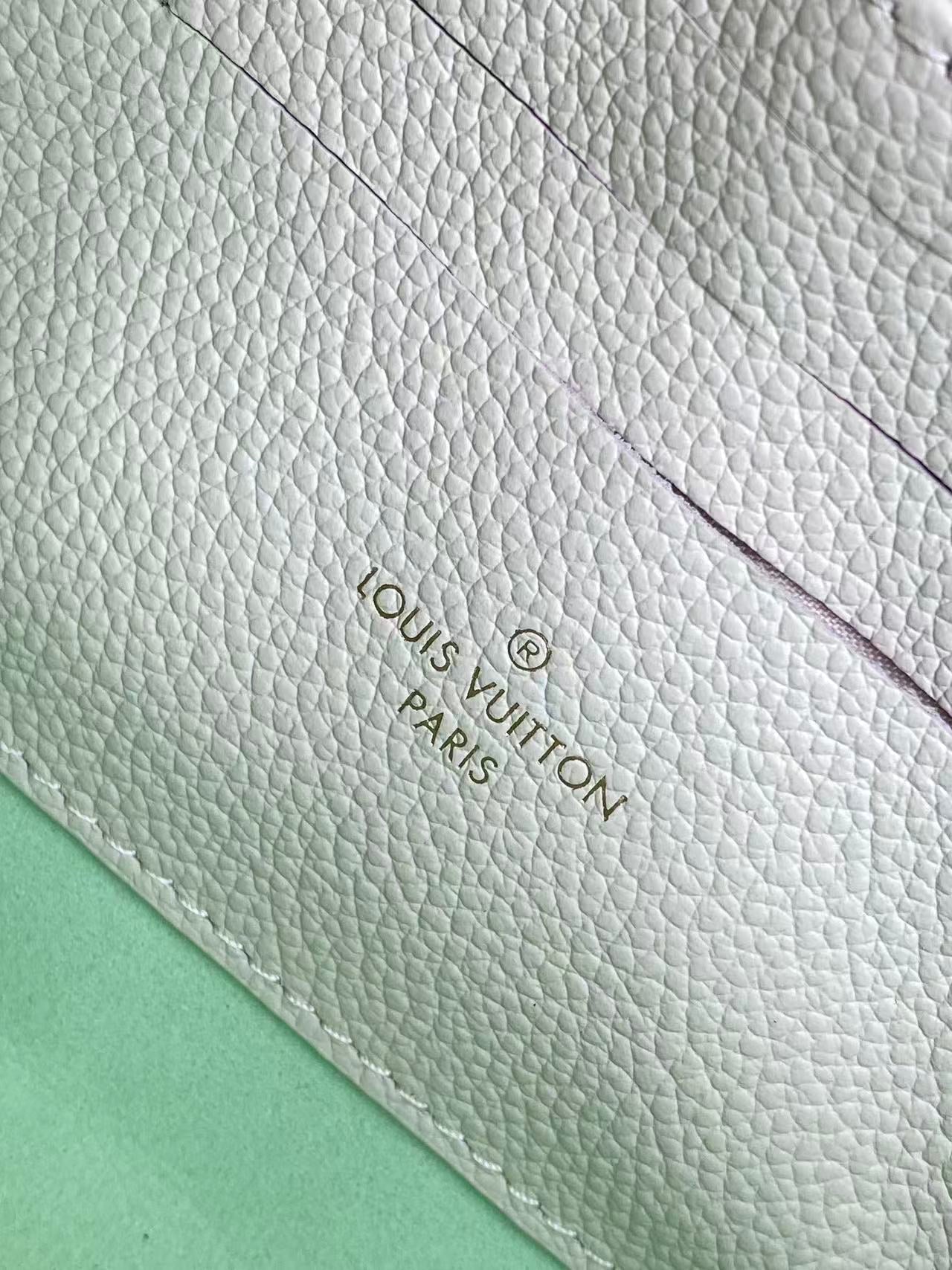 LV 2026 Nano Madeleine Handbag White Green Monogram Empreinte Leather 281411