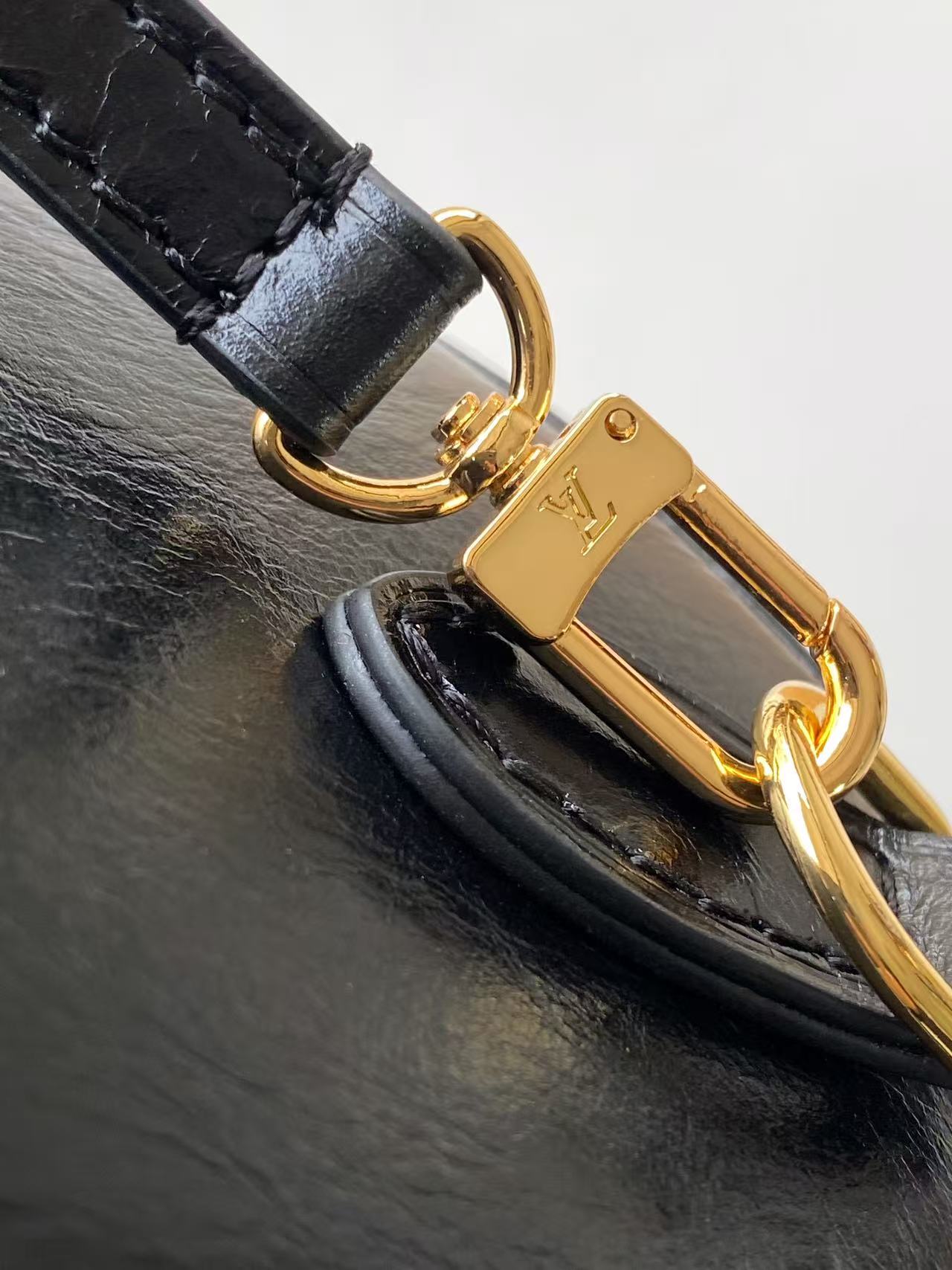 LV 2026 Speedy Bandoulière 20 Bag Black Brown Canvas Leather 281524