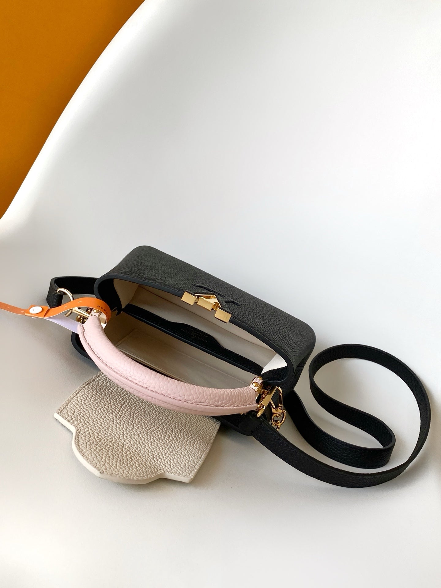 LV 2026 Capucines Bag Black Pink Beige Taurillon Cowhide Leather 281538