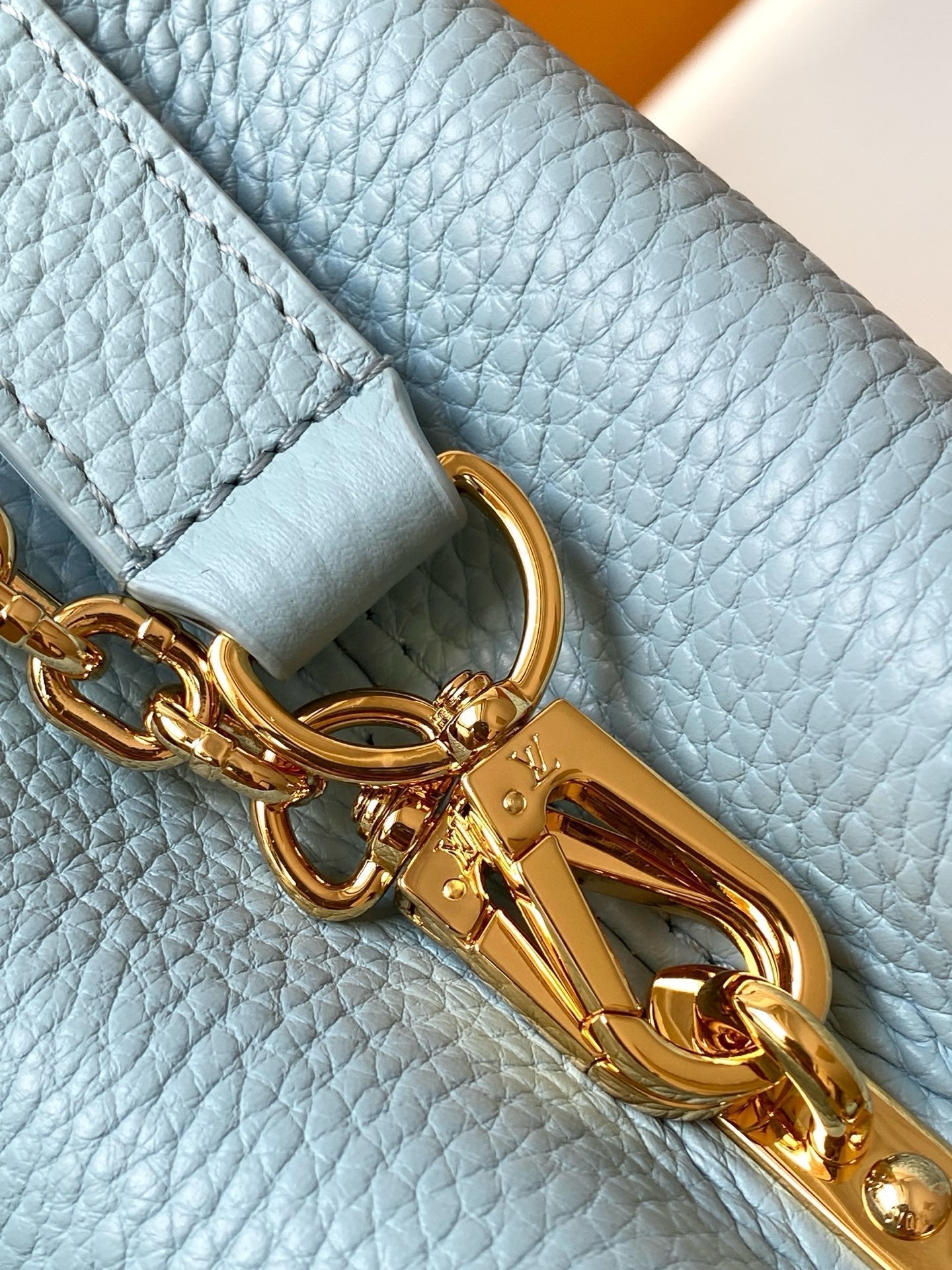 LV x TM 2026 Capucines Bag 27cm Blue Taurillon Cowhide Leather 281421