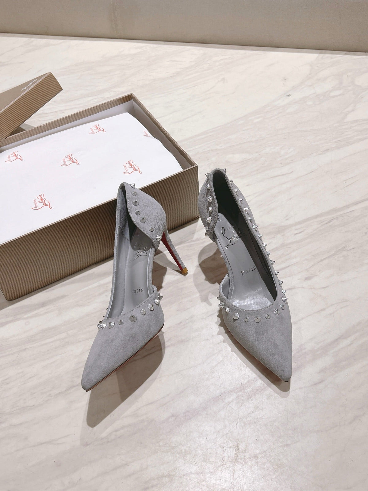 CL 25 Iriza Pumps 8.5cm Grey Suede 314903