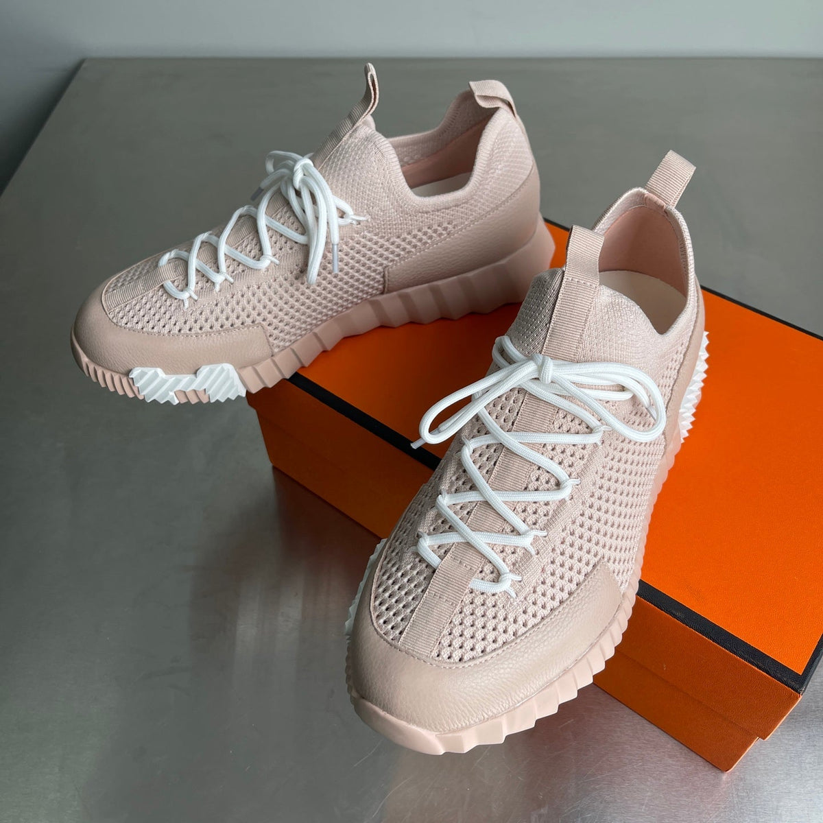 HM Men's 25 Lift Sneaker Pink Mesh Calfskin 703766