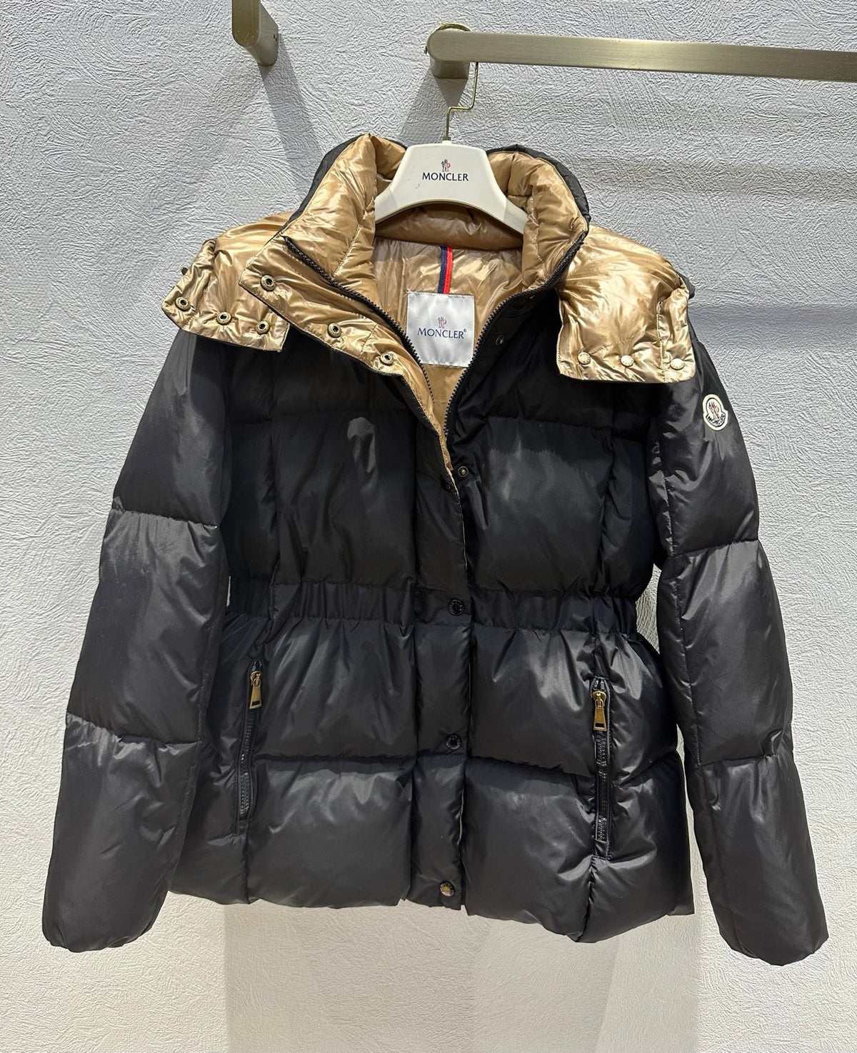 MC 2025 Agneux Down Jacket Black Beige Polyamide