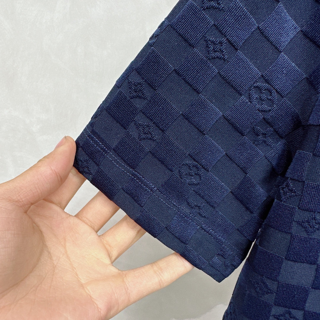 LV T-SHIRT NAVY BLUE 239624