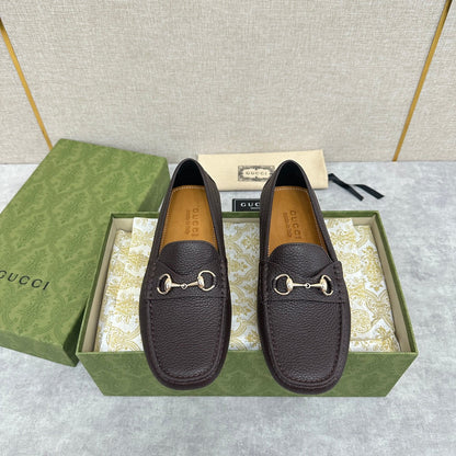 GG Men's Loafer Brown Cowhide 522538