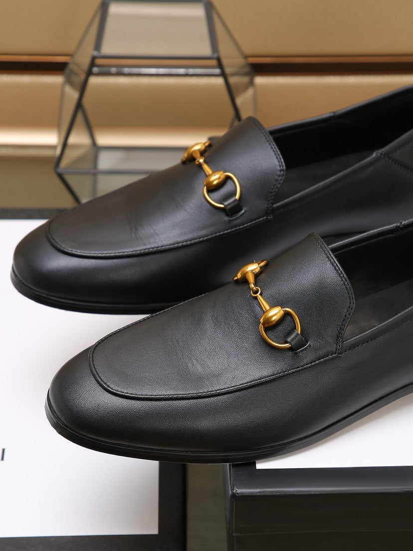 gg loafer black calfskin