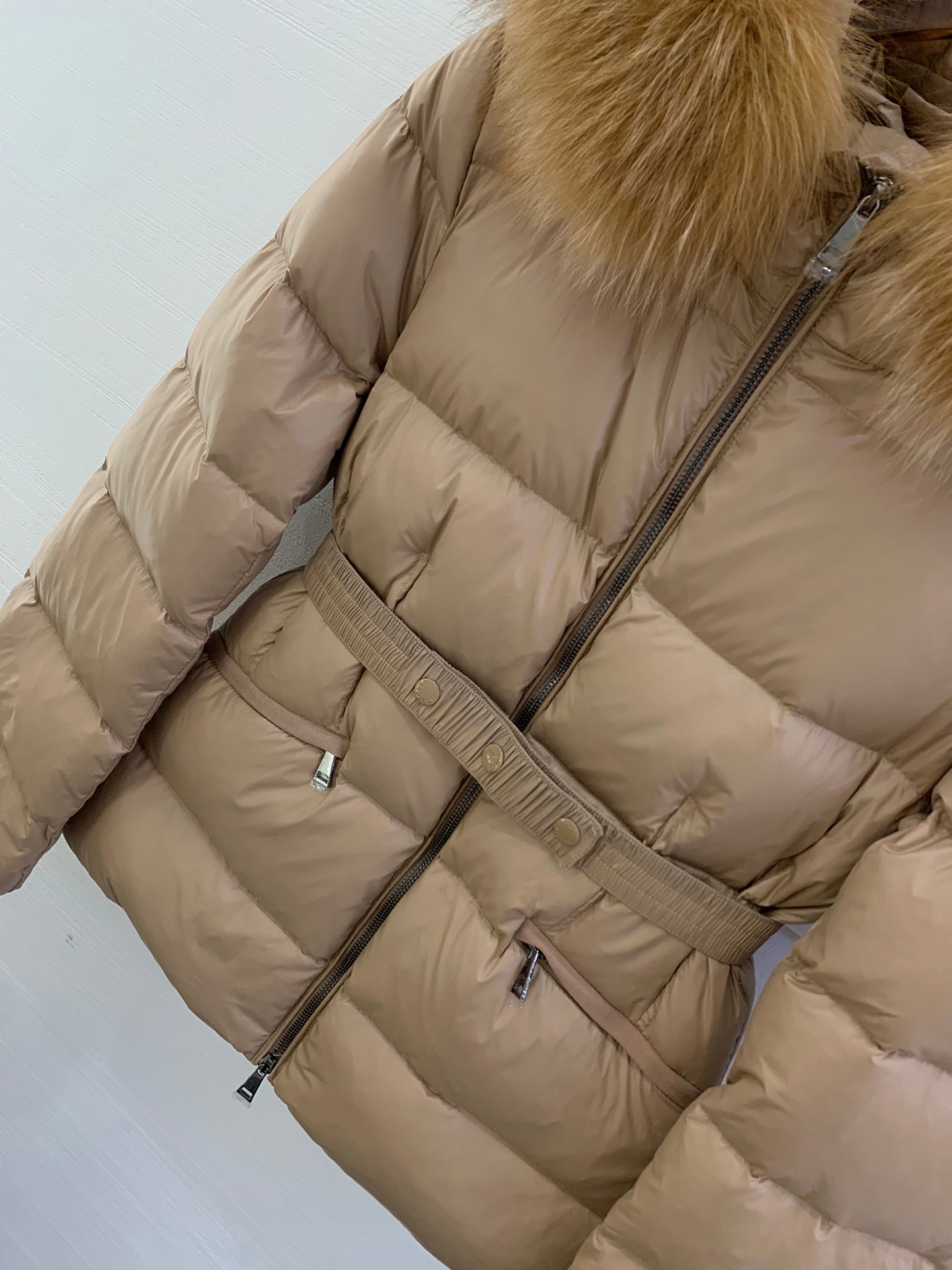 MC 2025 Jacket Light Brown Nylon Down