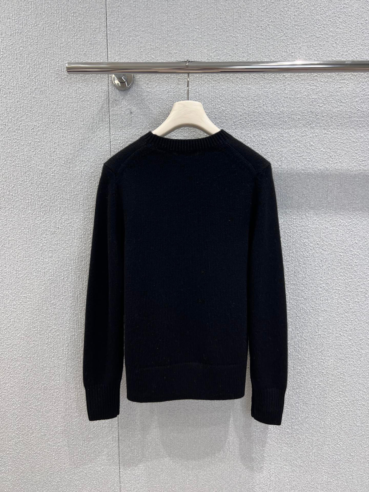 Burberry 25 Sweater Black White Wool Cashmere