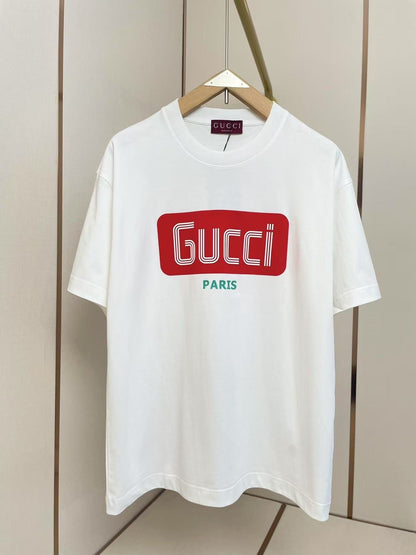 GC 2026 Men's 3D Letter T-Shirt Cotton Fabric 699240