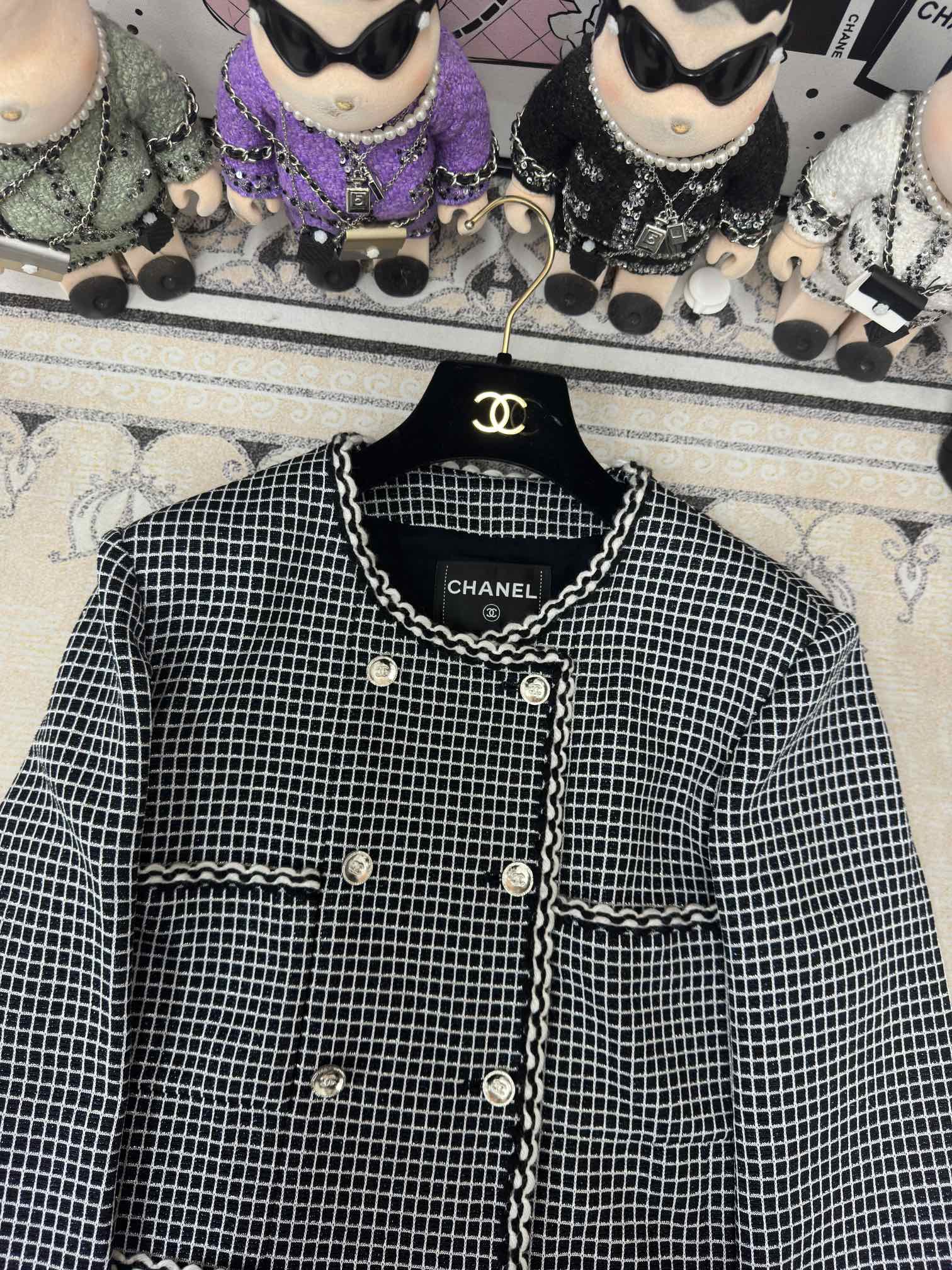 CC 25 Black Tweed Jacket Viscose Polyamide 251970