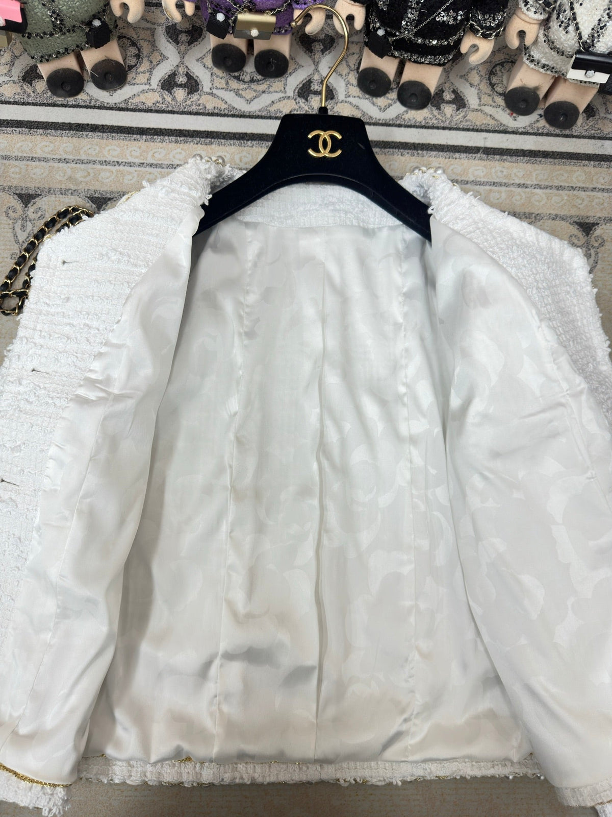 CC Jacket White Cotton Polyamide 237359