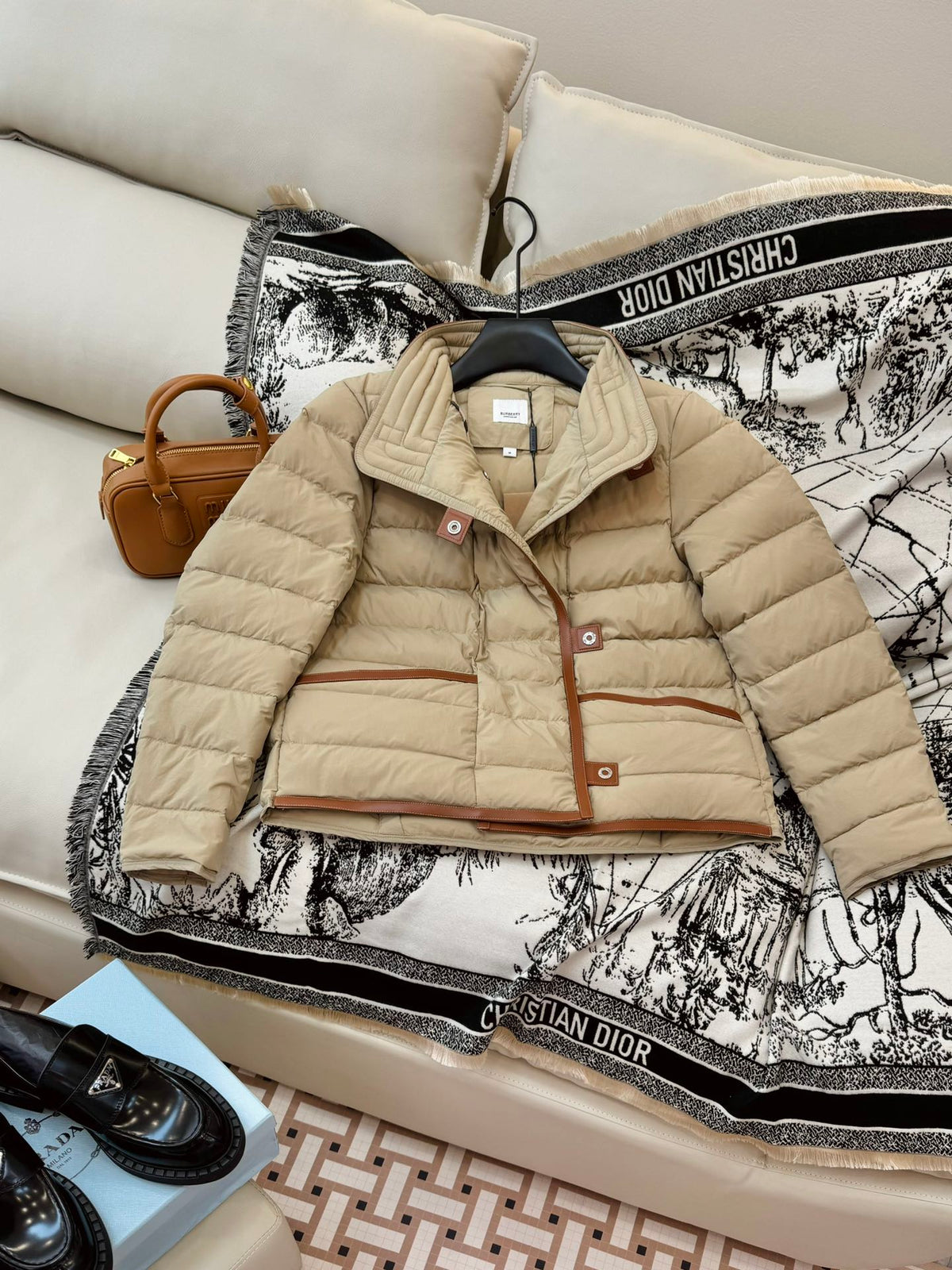 Burberry 25 Jacket Apricot Down Nylon