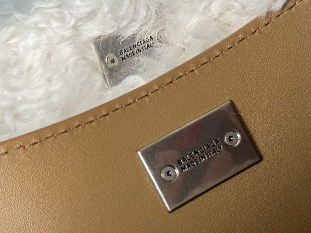 Balenciaga Small Rodeo Bag 29 Brown Suede Sliver Hardware