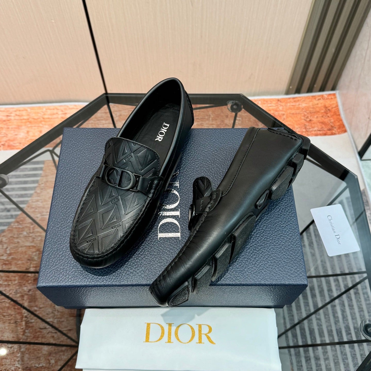CD Loafer Black Calfskin 638581