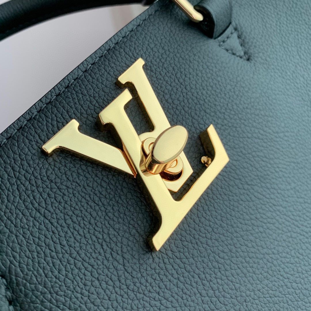 LV Lock&Go Bag Black Gold Cowhide 240844