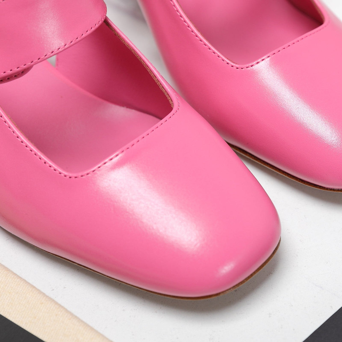 The Bold Edition Vlogo Slingback 65 Deep Mouth Half Drag Heels Pink Calfskin