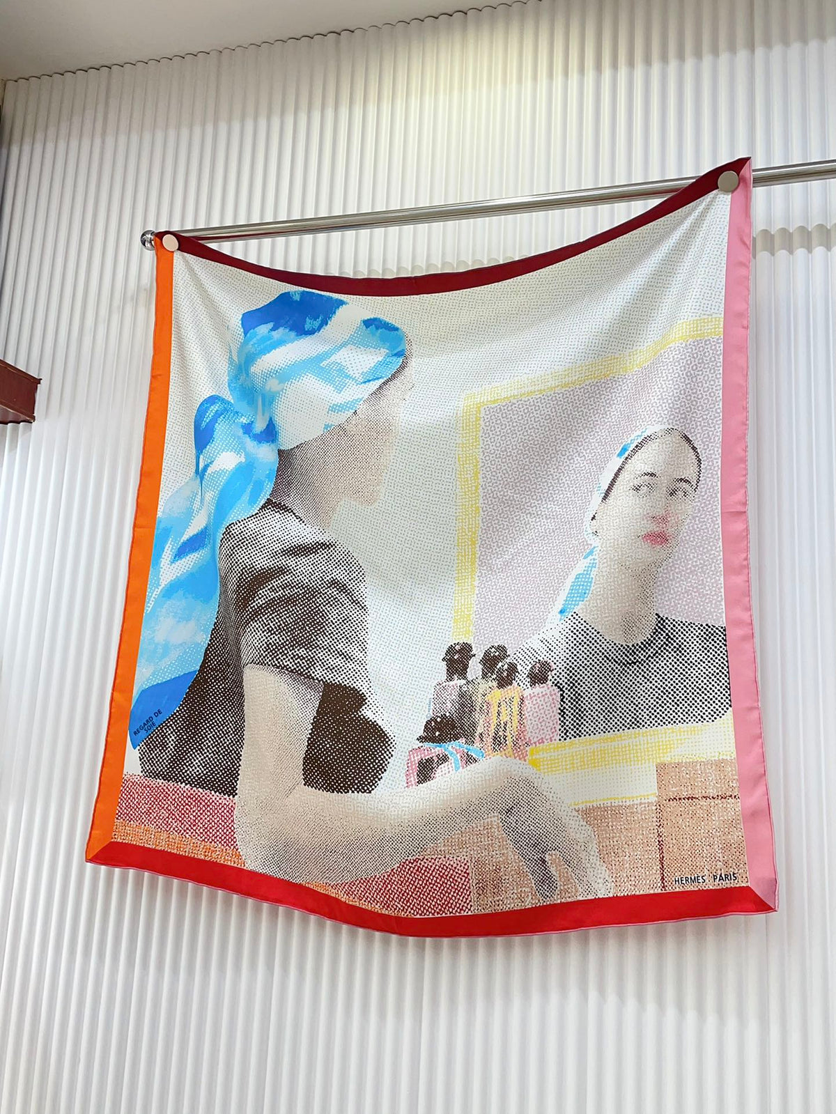 Regard De Soie Scarf 90 CM In Colorful Silk Twill  213692