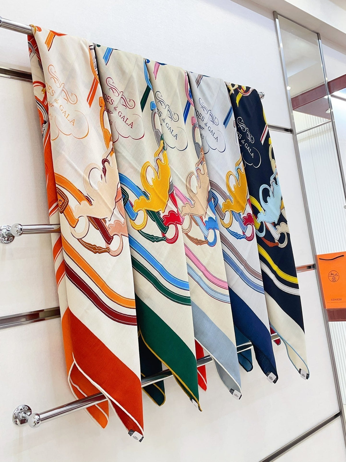 Brides De Gala Forever Scarf 140 CM In Colorful Cashmere And Silk 337141