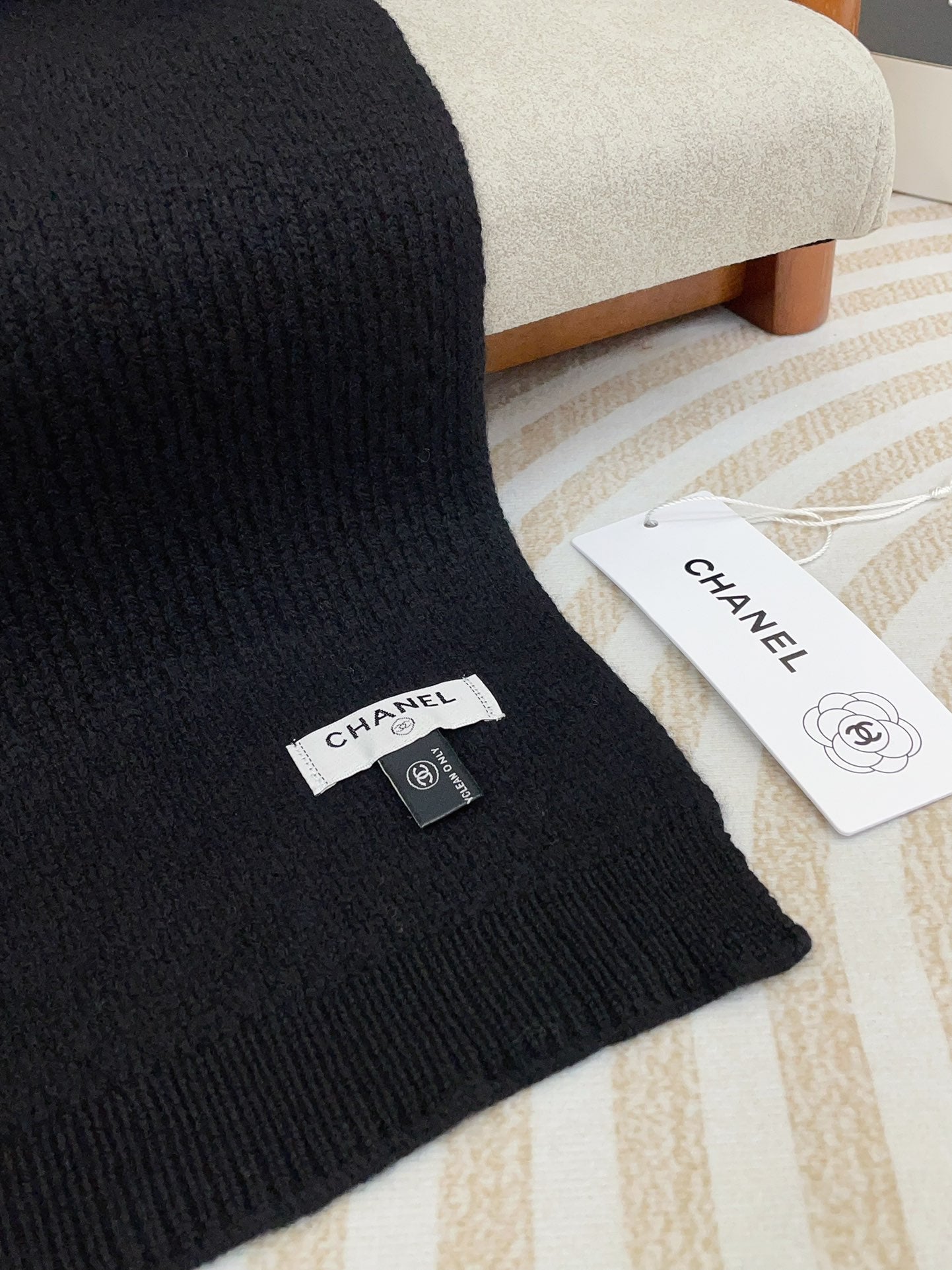 CC Scarf 190 CM In Black Cashmere 393184