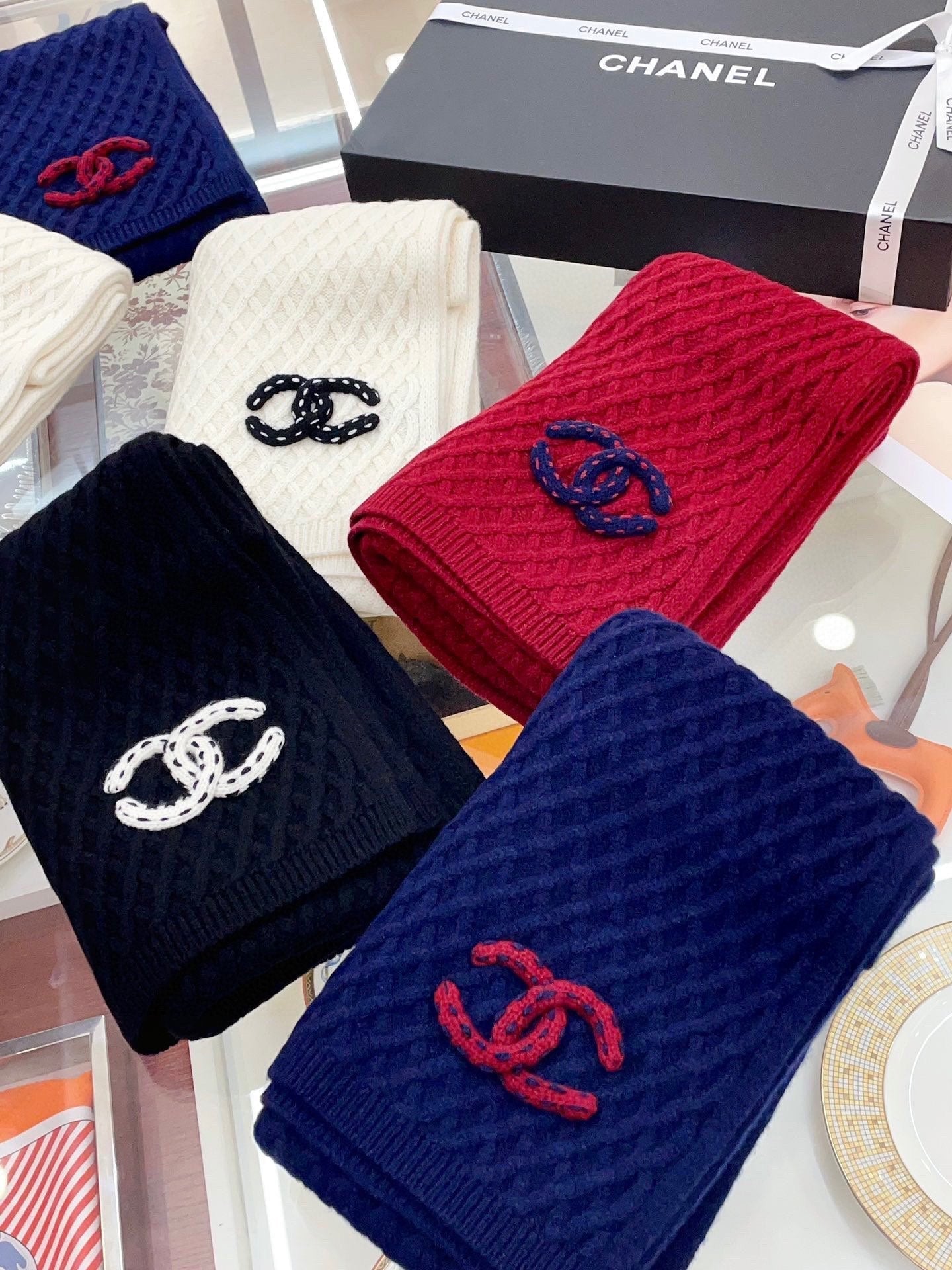CC Scarf 170 CM In Red Cashmere 421411