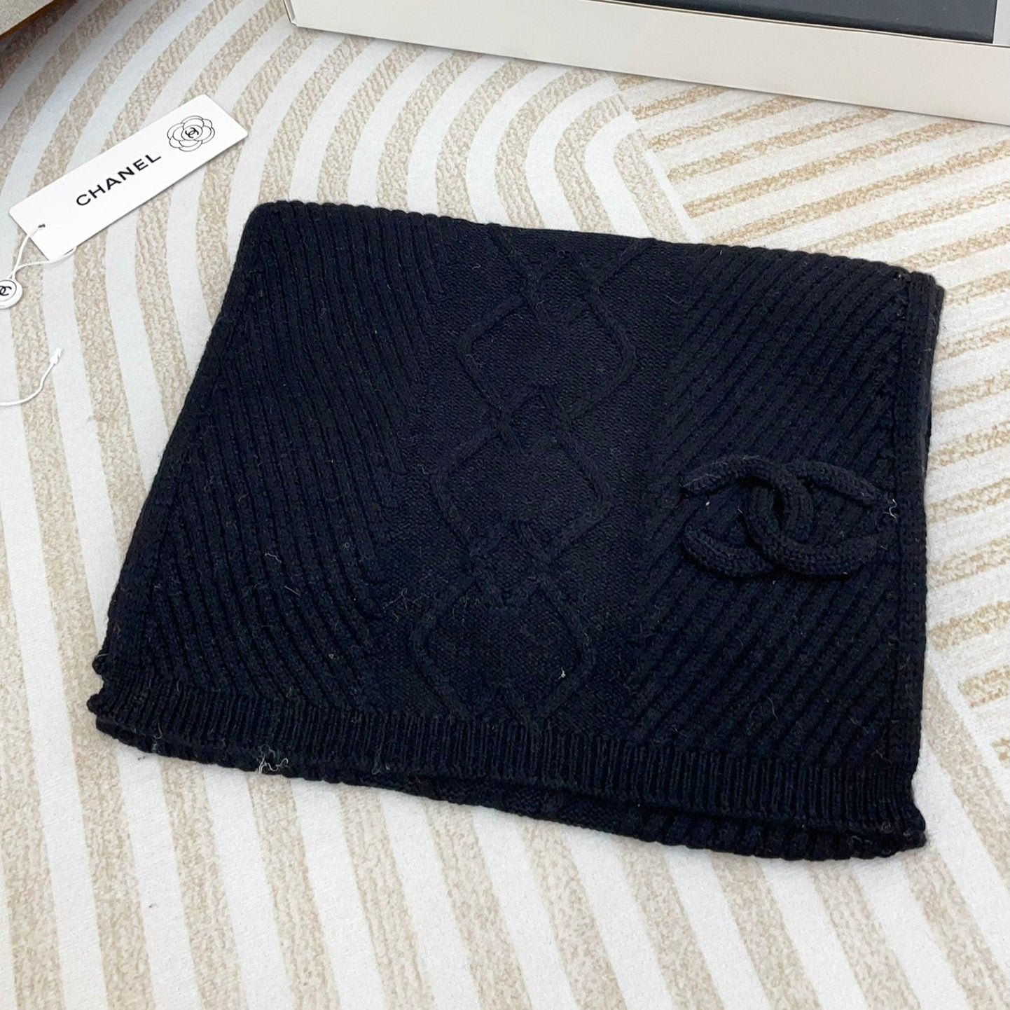 CC Scarf 180 CM In Black Wool 422766