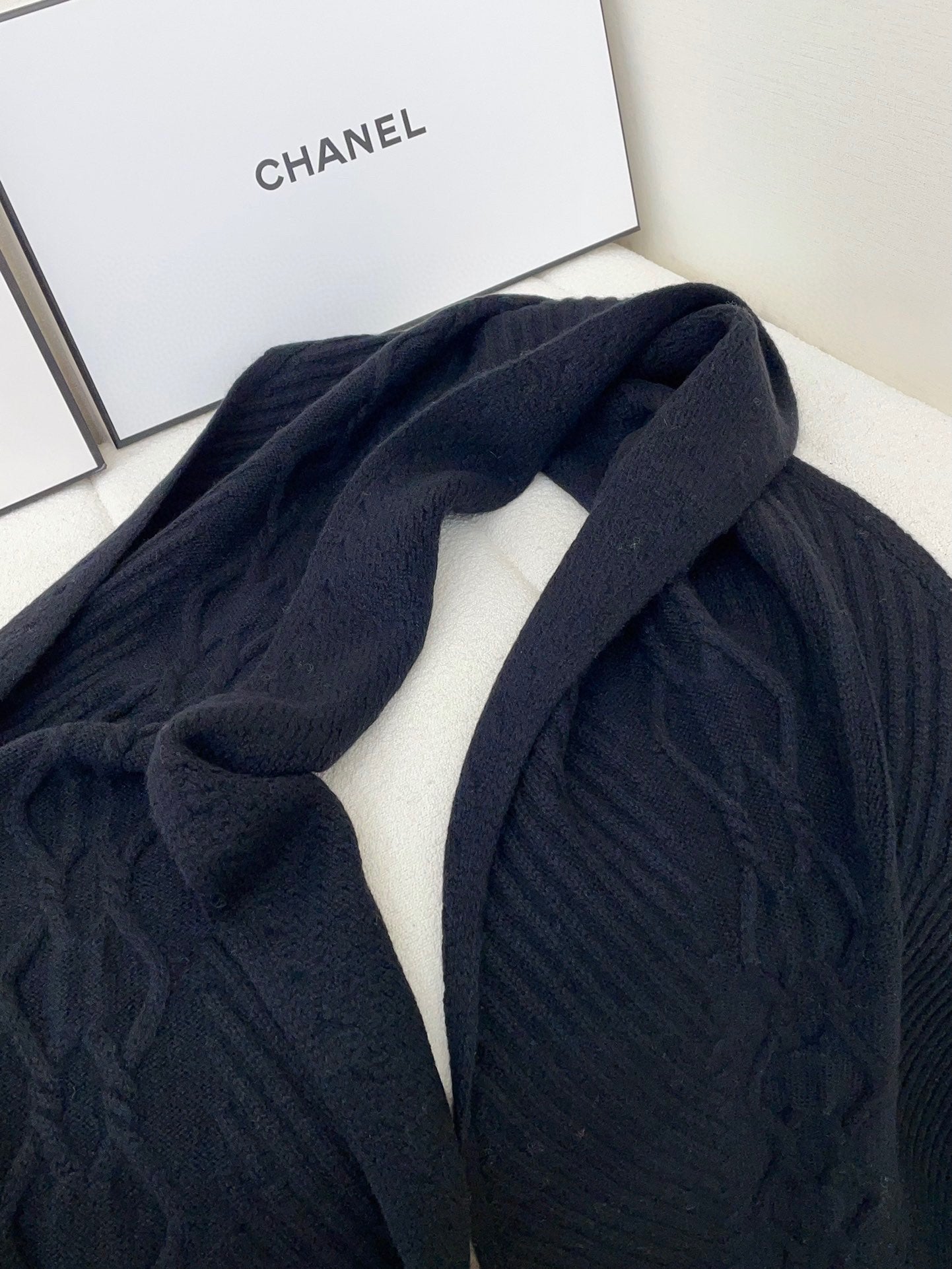 CC Scarf 180 CM In Black Wool 422766