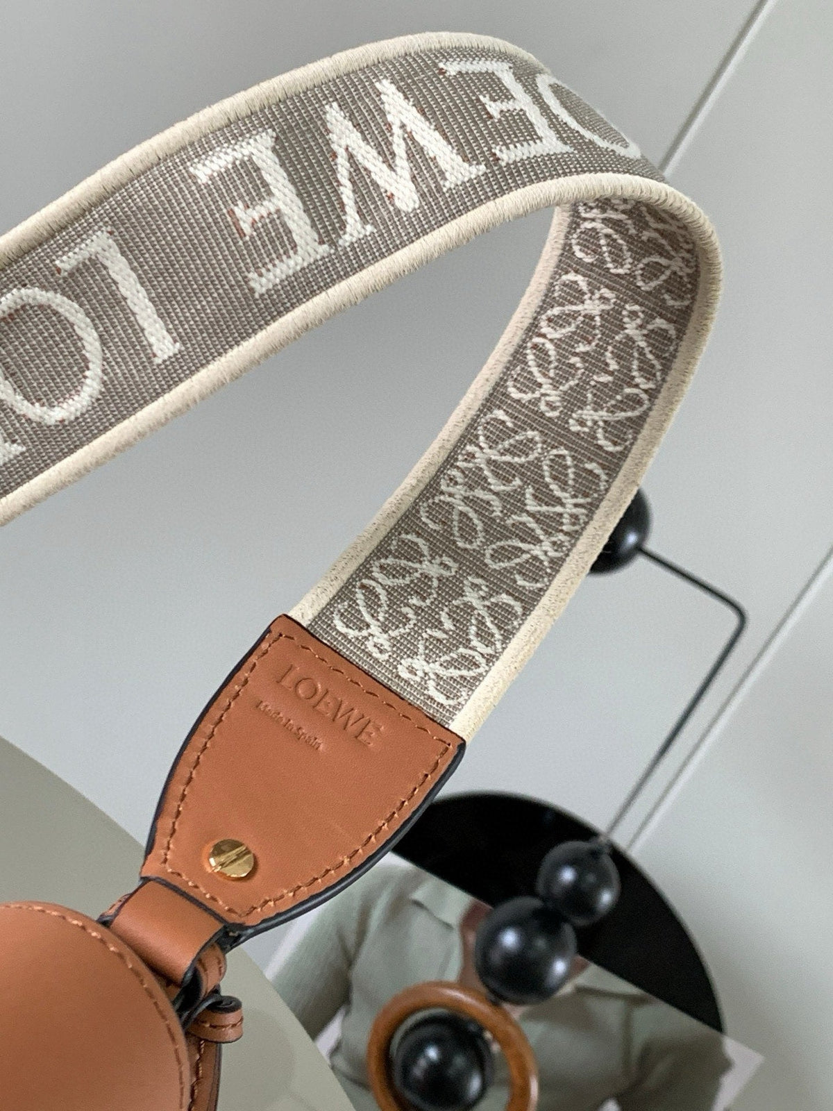 Loewe Saddle Bag 21 Brown Leather 280446