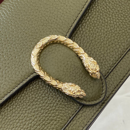 GG Dionysus Chain bag 20cm Green Grained Leather 339610