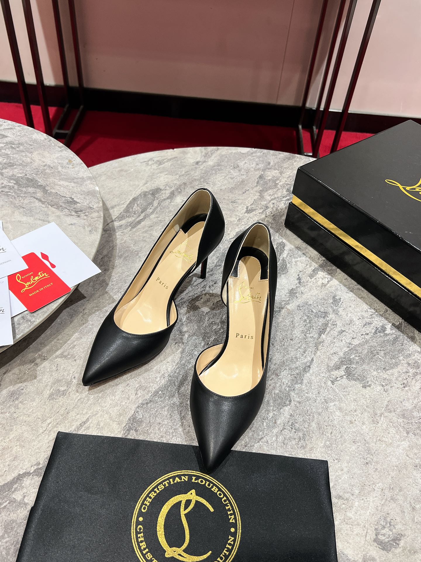 Cl Kate Pump Black Beige Calfskin