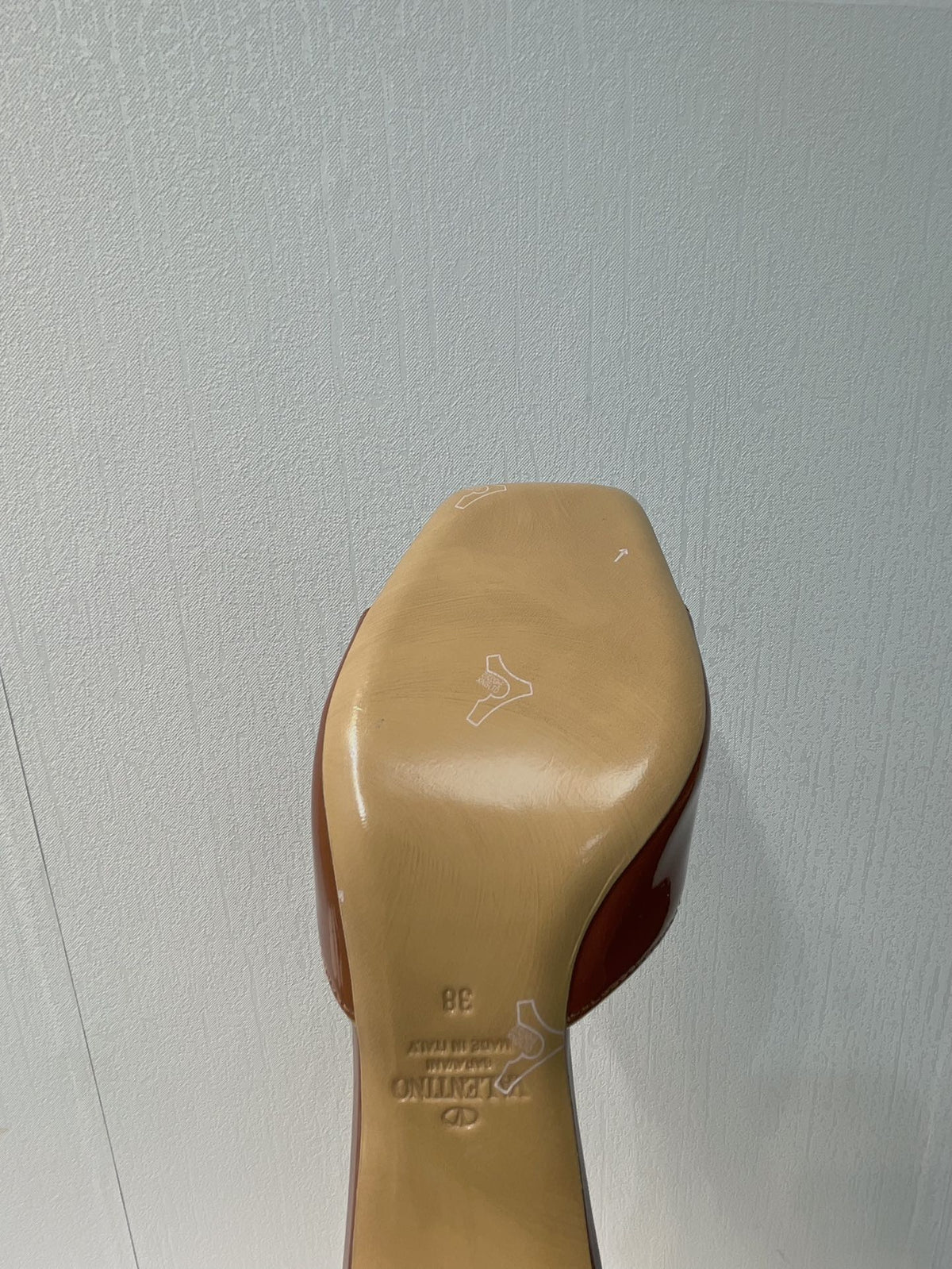 VT Mid Heel Mule Sandal Brown Sheepskin 292762