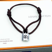 Silver Lockit Bracelet Chocolate