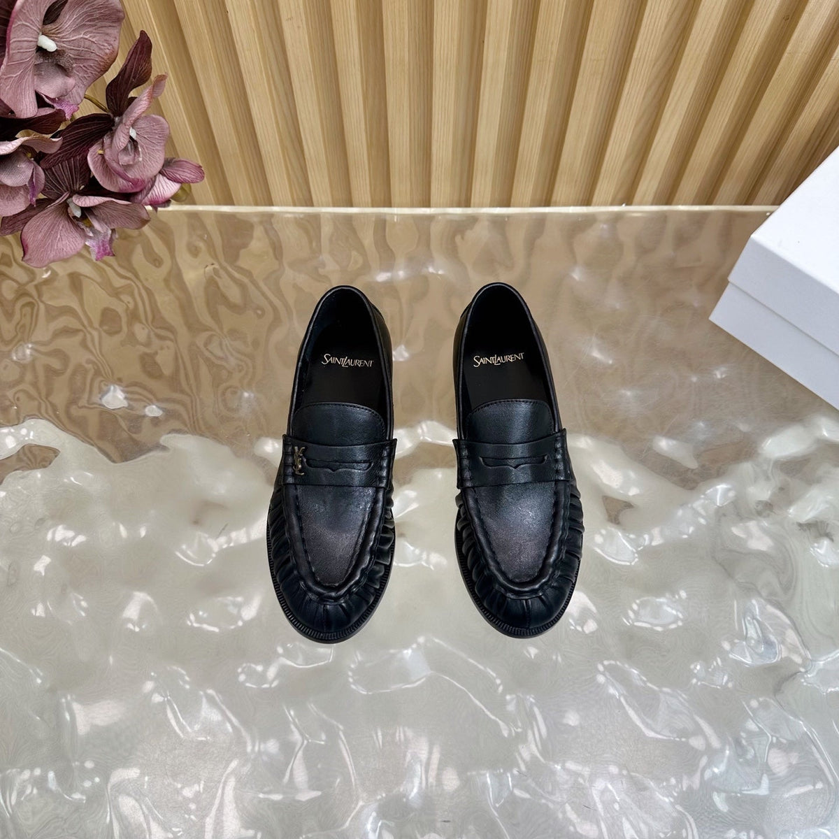 YSL 2025 Loafer Black Cowhide 174547