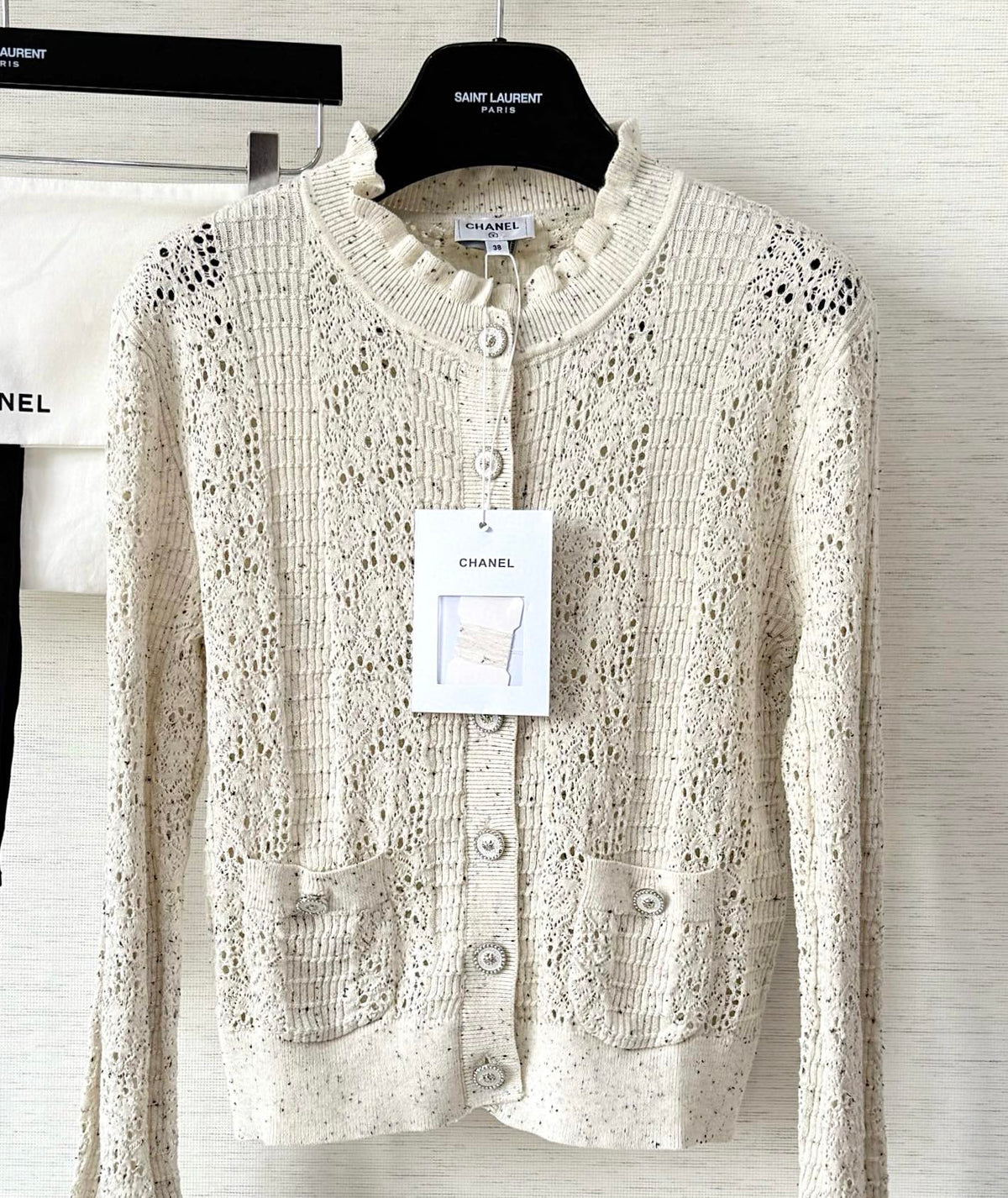 CC 25 Knitted Sweater White Wool 291301
