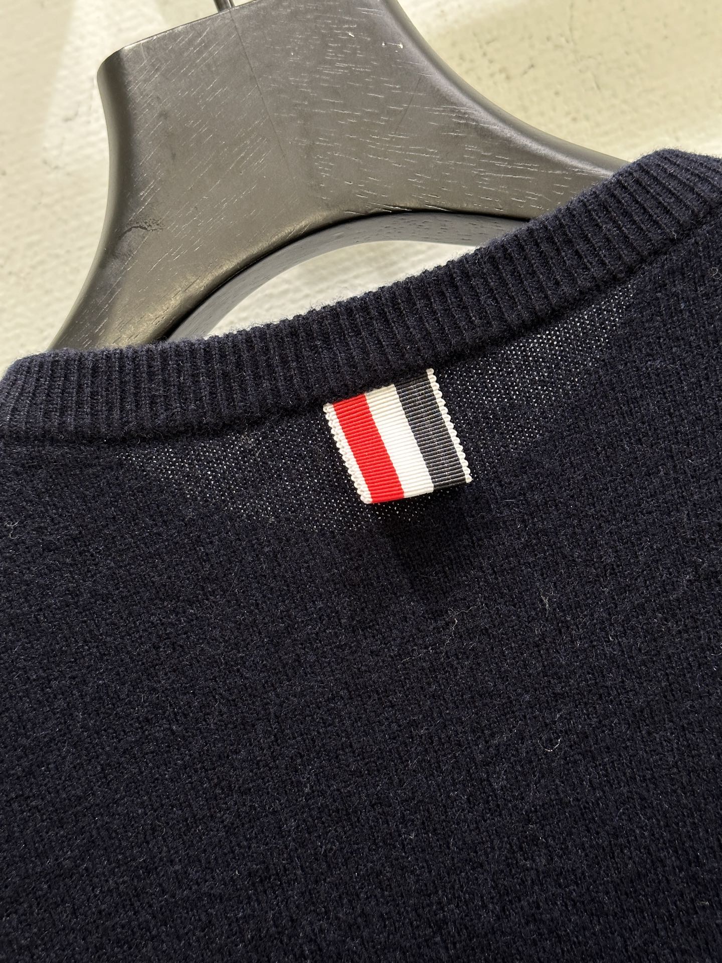 Miumiu 2026 Horse Cardigan Navy Blue Wool