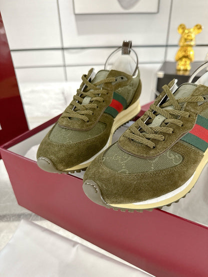 GC 2025 Re-Motion Sneaker Dark Green Suede Cowhide 292415