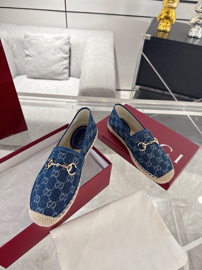 GC 2025 Espadrille With Horsebit Blue Canvas 292463