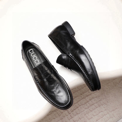 GG Men's Loafer Black Calfskin 525162