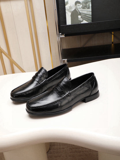 GG Men's Loafer Black Calfskin 525162