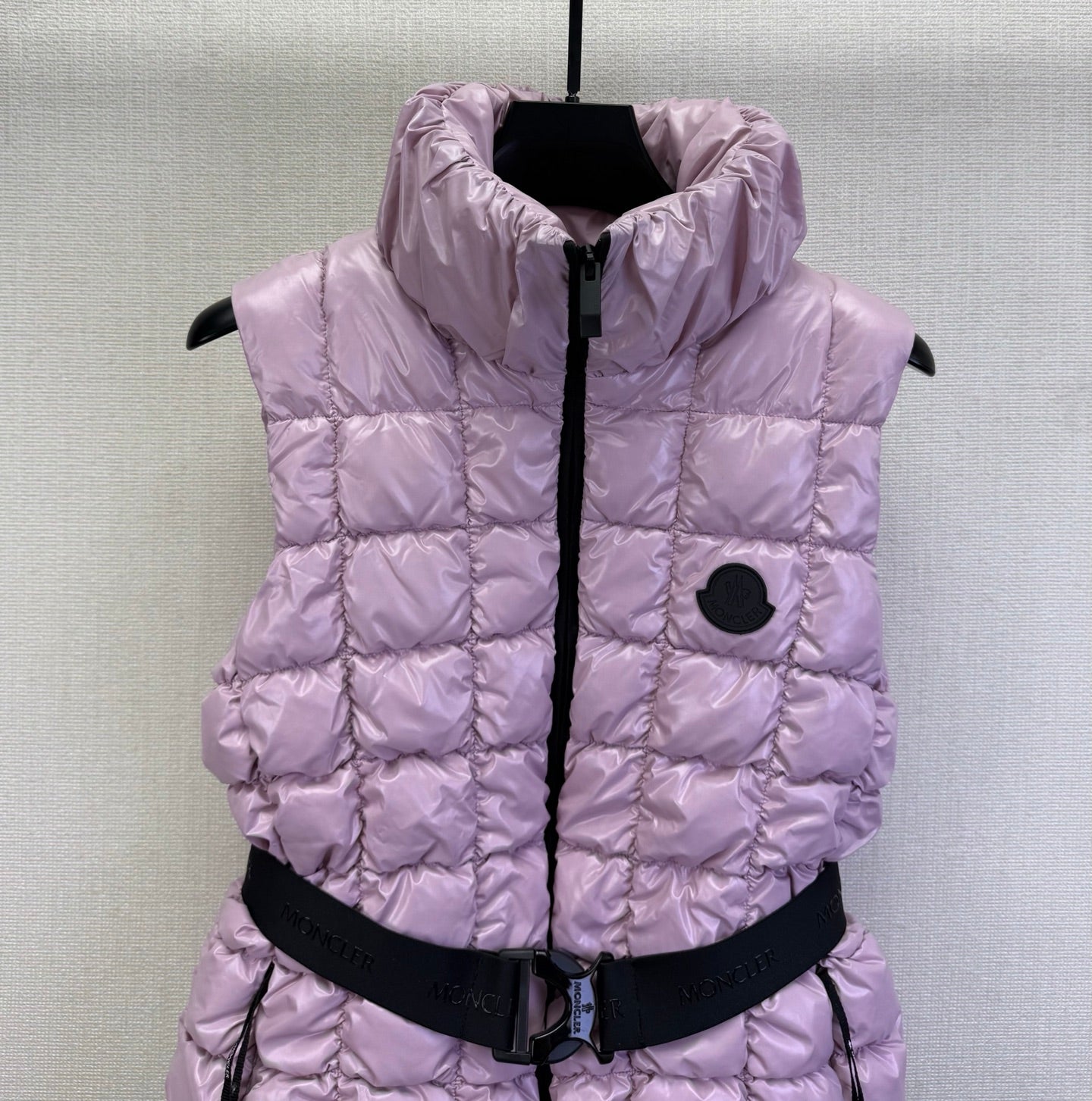 MC 2025 Emilion Square-Quilted Down Gilet Purple Nylon Down