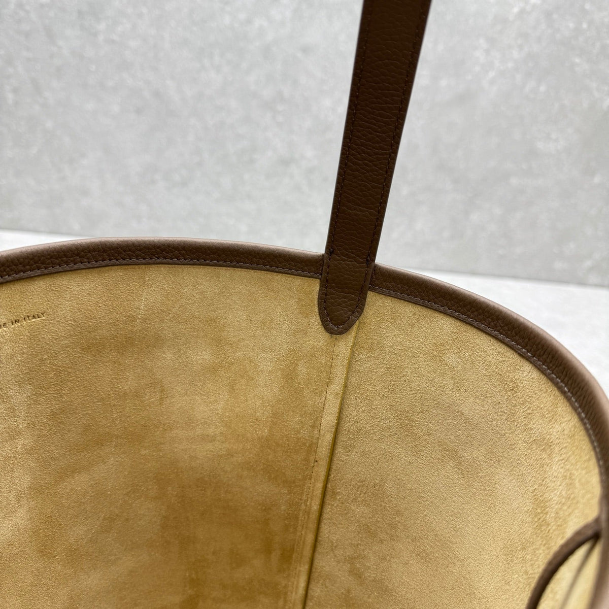 The Row 2025 N/S Park Tote Bag 34cm Brown Calfskin