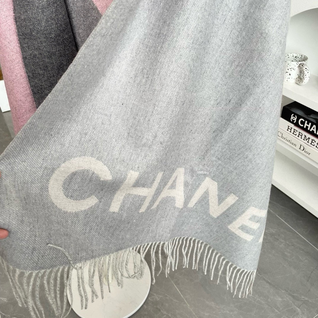 CC Scarf 200 CM In Light Grey Mix Pink Cashmere 422834