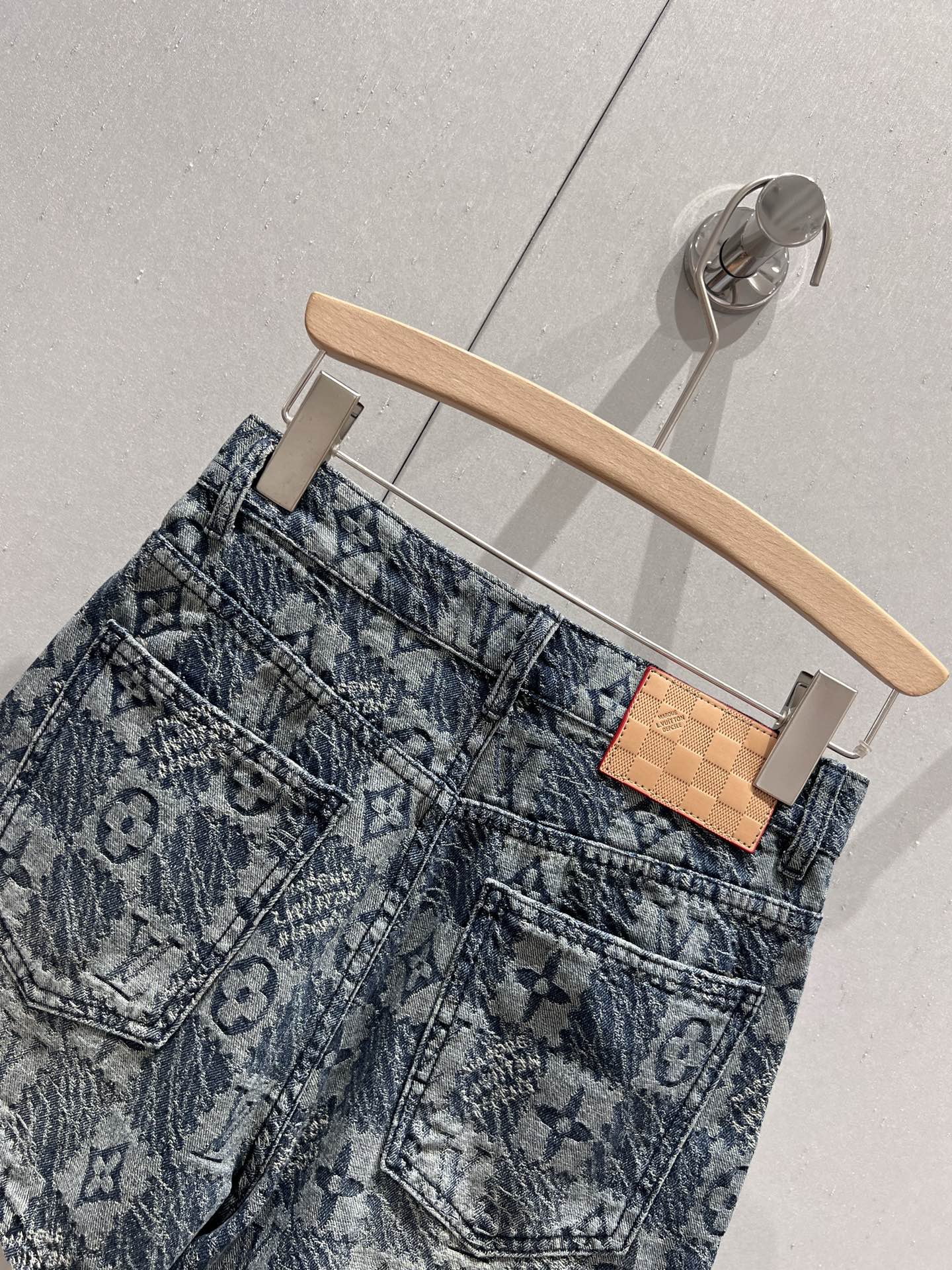 LV 25 Denim Short Blue Cotton 212285
