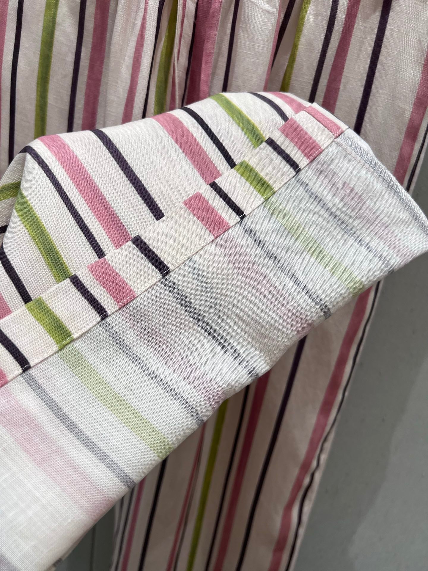 Celine 25 Trouser Pink mix colors Tencel Linen 218678